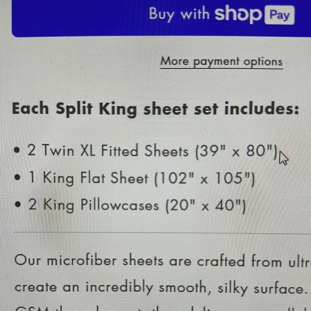 Egyptian Comfort Split King Bedding Set - Gold/Tan Brand New 1800 Thread Count